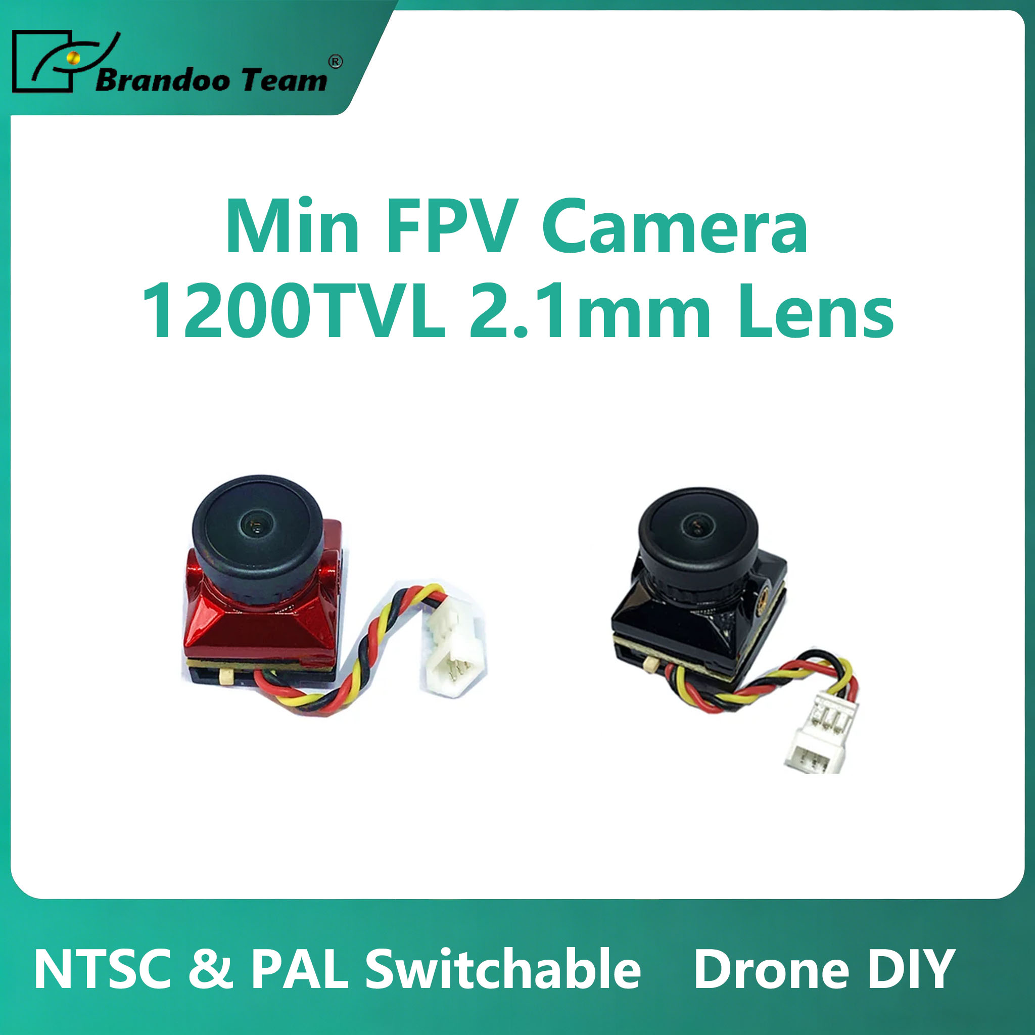 Drone Rc Team - Mini FPV Camera Switchable NTSC &