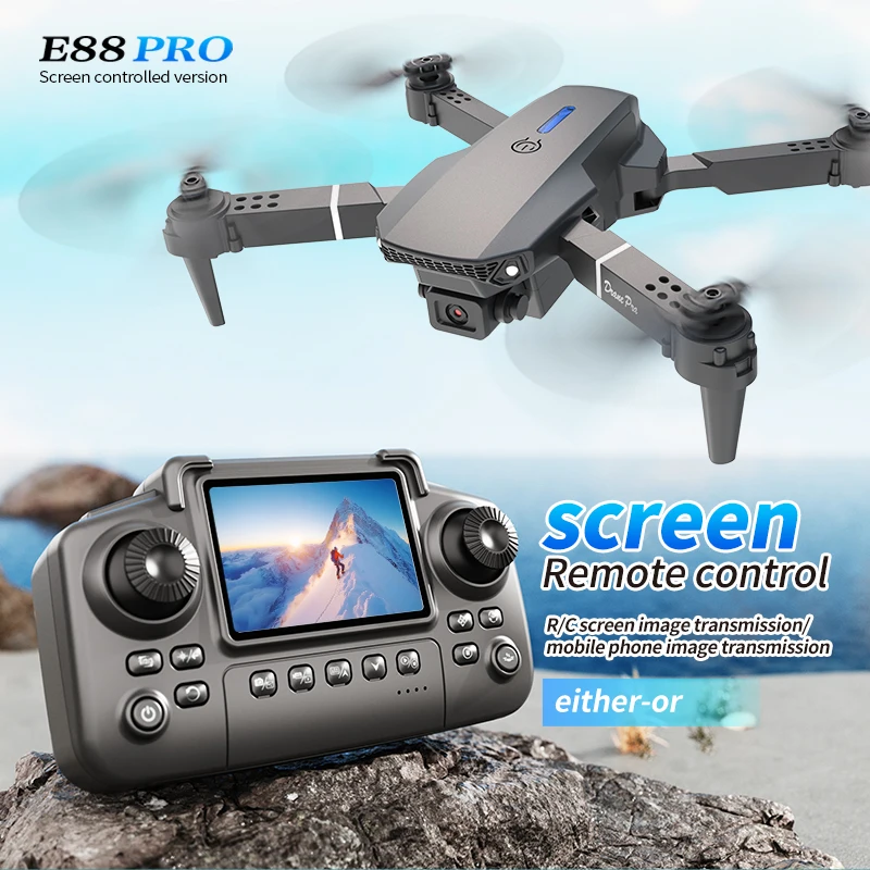 Drone Rc App - Professional E88 PRO Drone with screen