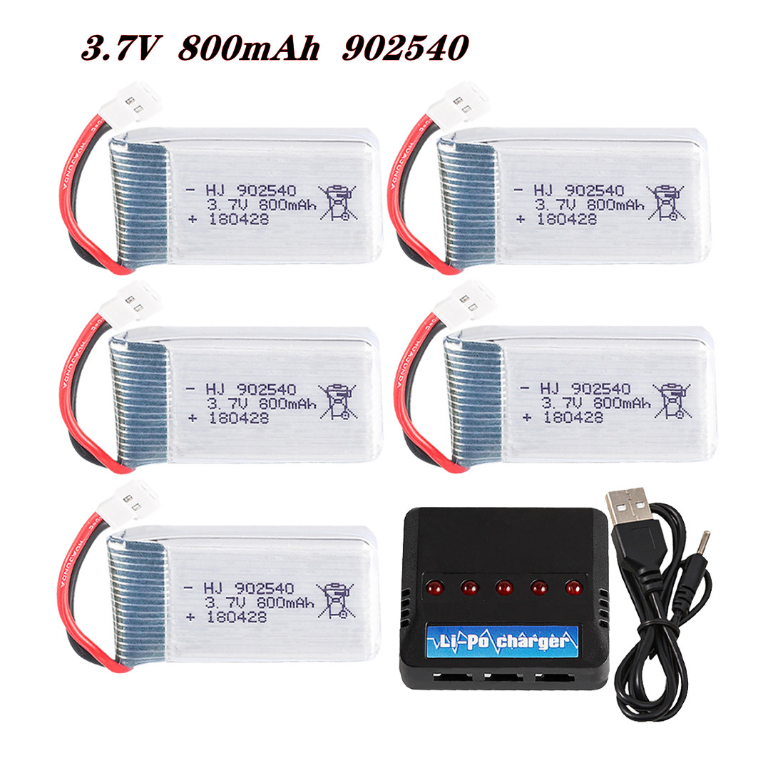 Drone Rcs - 3.7V 800mAh 902540 25C Lipo Battery