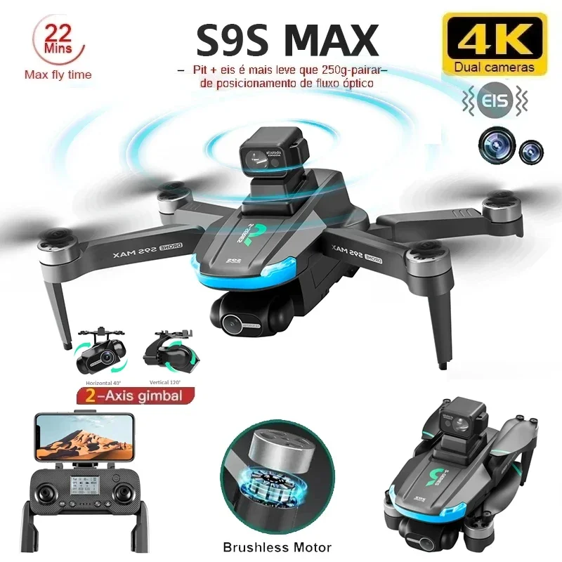 NEW S9S MAX MINI Drone 4K 2-Ax - Drone Rc App 评论和价格