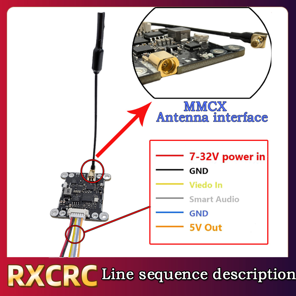 RXCRC 5.8G Module 48CH 1.6W VT - Receiver Rc Drone 评论和价格