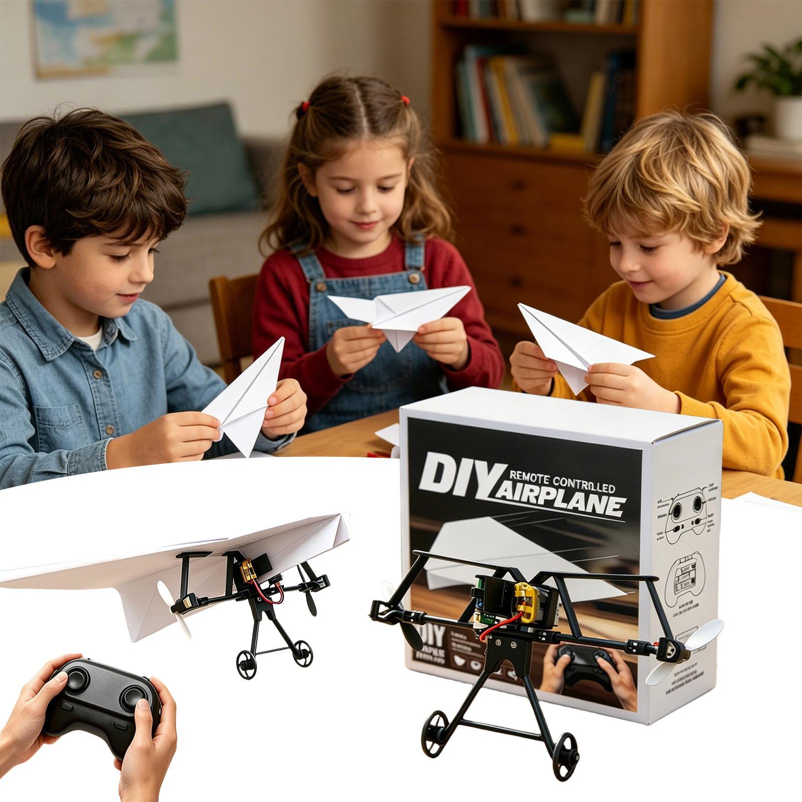 DIY RC Paper Airplane Kit Plan - Plane Drone Rc 评论和价格