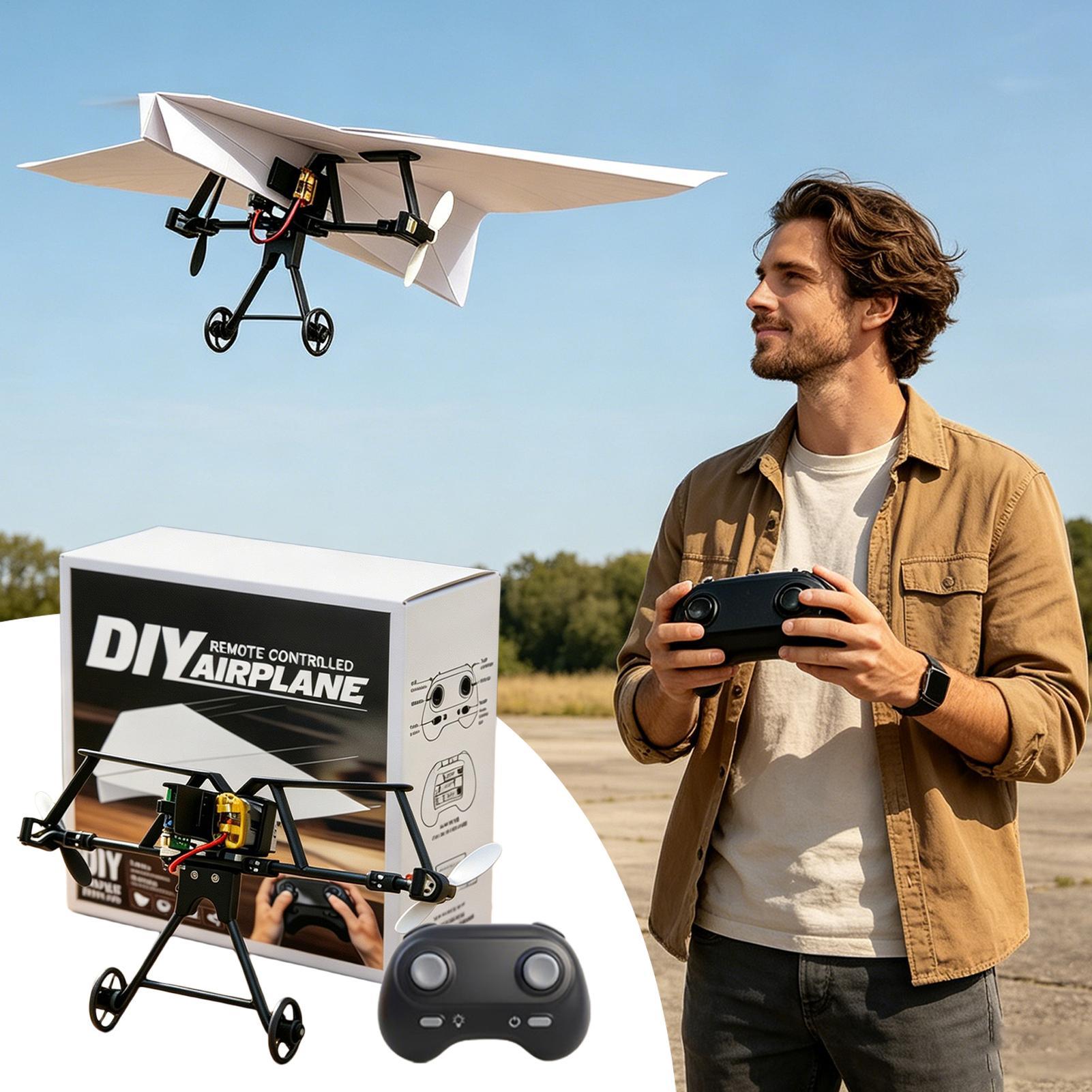 DIY RC Paper Airplane Kit Plan - Plane Drone Rc 评论和价格